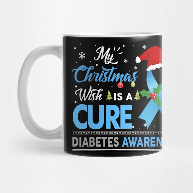 My Christmas Wish Is A Cure T1D Diabetes Awareness Chirstmas by thuylinh8